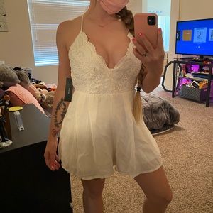 White Lulu Lace Jumper